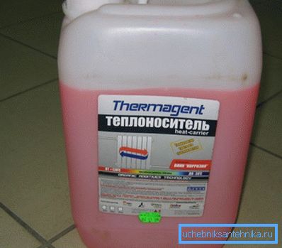Fluido anticongelante para sistema de calefacción cerrado. Fluido anticongelante para sistema de calefacción cerrado.
