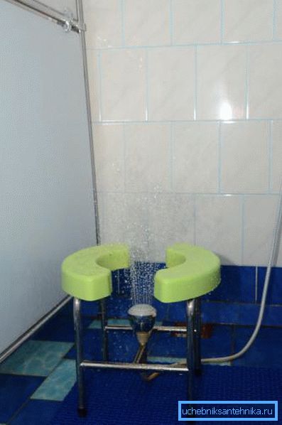 El tratamiento con un chorro de agua tiene un efecto beneficioso sobre los órganos pélvicos. El tratamiento con un chorro de agua tiene un efecto beneficioso sobre los órganos pélvicos.