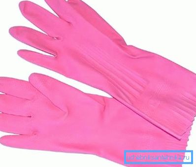 Guantes de goma de muestra Guantes de goma de muestra