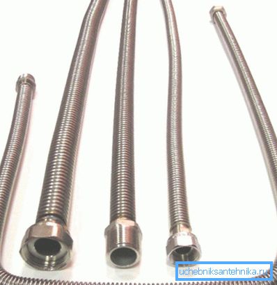 Muestras de mangueras de hierro corrugado Muestras de mangueras de hierro corrugado