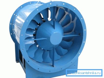 Ventilador industrial axial. Ventilador industrial axial.