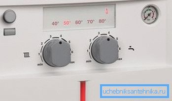 El panel de control del calentador BOSCH Gaz El panel de control del calentador BOSCH Gaz