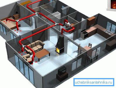 La estufa puede calentar efectivamente no solo una habitación, sino toda la casa.