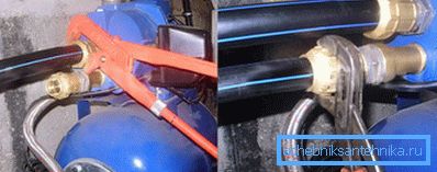 Conecte la bomba eléctrica centrífuga a la estación de bombeo a través de un agujero con una tapa para verter agua. Conecte la bomba eléctrica centrífuga a la estación de bombeo a través de un agujero con una tapa para verter agua.