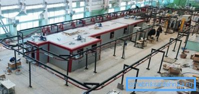 Línea de producción para la pintura de radiadores en Zlatoust. Línea de producción para la pintura de radiadores en Zlatoust.