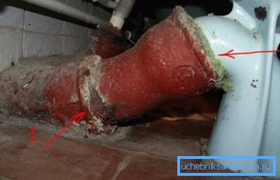 No dañe la tubería de hierro fundido cuando se desconecte del sistema de alcantarillado. No dañe la tubería de hierro fundido cuando se desconecte del sistema de alcantarillado.