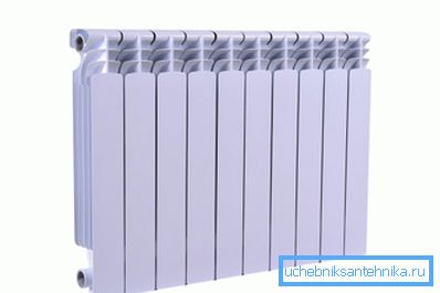 Ejemplo de radiador de aluminio Ejemplo de radiador de aluminio