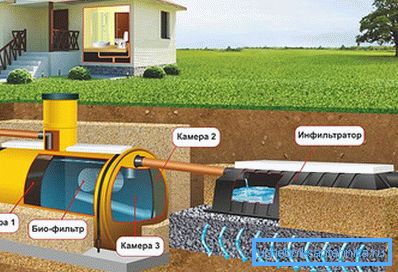 El principio de funcionamiento del tanque séptico.