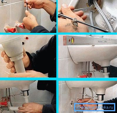 Instalamos el lavabo cerámico colgante en el baño hasta la pared. Instalamos el lavabo cerámico colgante en el baño hasta la pared.