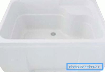 El plato de ducha rectangular de 120x80 puede tener un asiento en una de las esquinas para mayor comodidad El plato de ducha rectangular de 120x80 puede tener un asiento en una de las esquinas para mayor comodidad