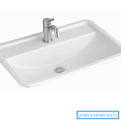 Lavabo 60x40 - una versión reducida para baños pequeños Lavabo 60x40 - una versión reducida para baños pequeños