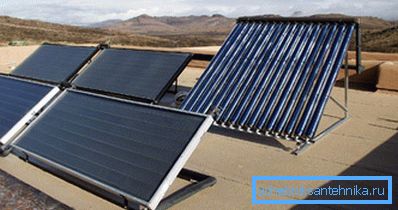 Ubicación de los paneles solares en un techo plano. Ubicación de los paneles solares en un techo plano.