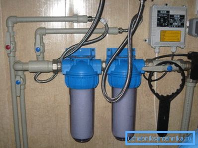 Sistema de distribución con filtros finos. Sistema de distribución con filtros finos.