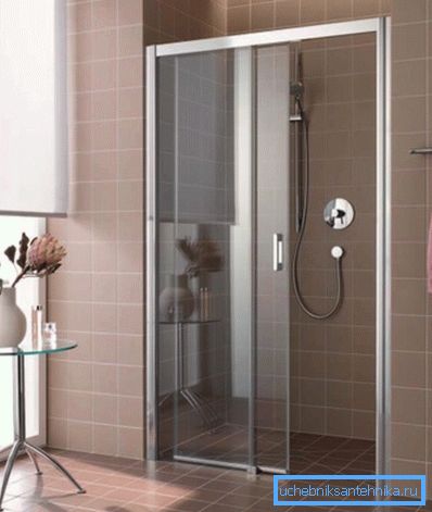 Puertas corredizas - una opción práctica para una ducha en un nicho Puertas corredizas - una opción práctica para una ducha en un nicho