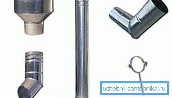 Varios elementos de estructuras galvanizadas.