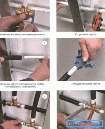 2481 Es más sencillo con los productos de metal y plástico: se corta el canal, se instala el adaptador necesario y se conecta el número necesario de conexiones (como en la foto)