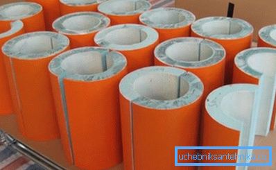 Cáscara recogida para las tuberías. Cáscara recogida para las tuberías.