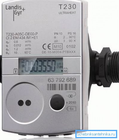 El contador, que se inserta en la línea de calefacción para calcular la energía gastada en calefacción