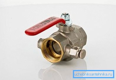 Válvula de bola con drenaje y ventilación de aire Valtec. Válvula de bola con drenaje y ventilación de aire Valtec.