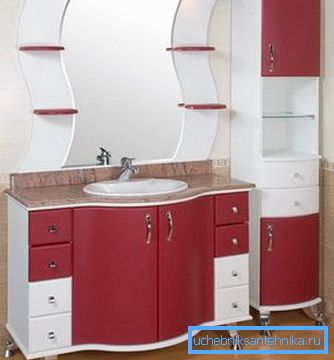 Mueble con lavabo para el baño. Mueble con lavabo para el baño.