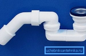 Sifón con sello de agua. Sifón con sello de agua.