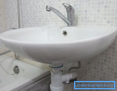 Sifón con lavabo. Sifón con lavabo.