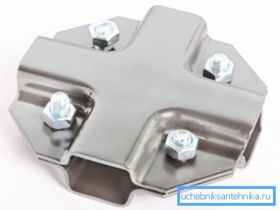 Sistema cangrejo - sujetadores para tubos con forma de 20 a 20. Sistema cangrejo - sujetadores para tubos con forma de 20 a 20.