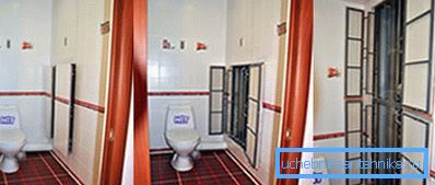 Nicho oculto en el baño.