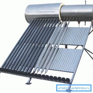 Colector solar de calefacción. Colector solar de calefacción.