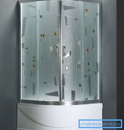 Puertas de vidrio con un patrón. Puertas de vidrio con un patrón.