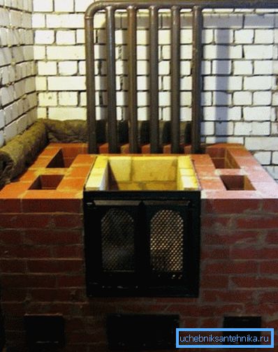 Construcción de un horno con caldera. Construcción de un horno con caldera.