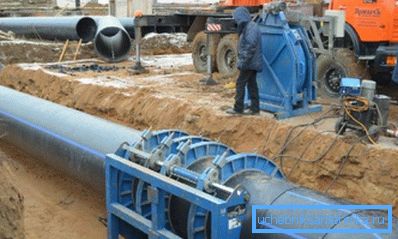 Soldadura a tope de tubos de HDPE. Soldadura a tope de tubos de HDPE.