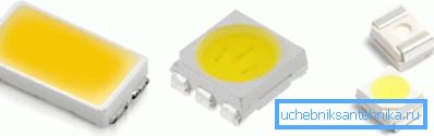Los LED de diferentes generaciones se distinguen fácilmente por la forma y el tamaño del cristal. Los LED de diferentes generaciones se distinguen fácilmente por la forma y el tamaño del cristal.