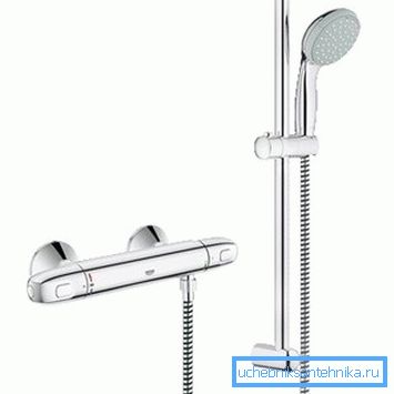 La llave termostática le permite tomar una ducha, incluso para niños, porque existe protección contra la reconfiguración accidental La llave termostática le permite tomar una ducha, incluso para niños, porque existe protección contra la reconfiguración accidental