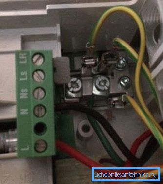 Colocación típica de los cables cuando se conecta a la alimentación Colocación típica de los cables cuando se conecta a la alimentación