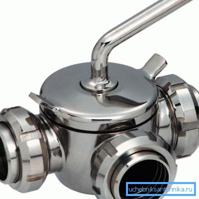 Llave de tres vías de leche de corcho.