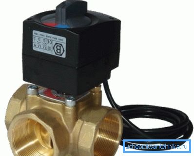 Tee con grifo 3 4 con accionamiento eléctrico para calefacción