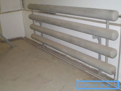 Registro tubular de calefacción. Registro tubular de calefacción.
