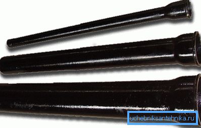 Tubos de fundición para aguas residuales individuales. Tubos de fundición para aguas residuales individuales.