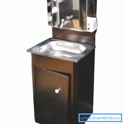 Bordillo y fregadero para un lavabo rural - un acero inoxidable. Bordillo y fregadero para un lavabo rural - un acero inoxidable.