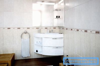 Lavabo de esquina en el interior de un baño moderno. Lavabo de esquina en el interior de un baño moderno.