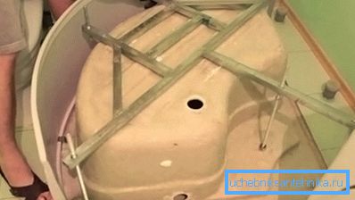Instalación de la cruz, patas y pantalla en una bandeja de acrílico. Instalación de la cruz, patas y pantalla en una bandeja de acrílico.
