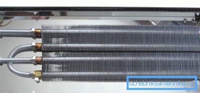 Dispositivo de convección: tubos de refrigeración y placas de transferencia de calor. Dispositivo de convección: tubos de refrigeración y placas de transferencia de calor.