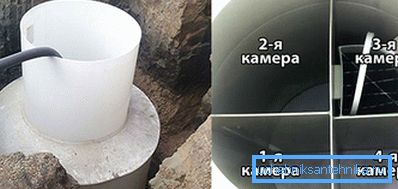 Dispositivo de tanque séptico de cedro