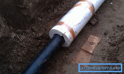 1216 Cáscara para aislamiento de tuberías en el suelo.