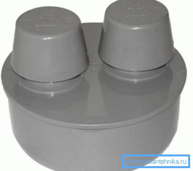 Válvula de vacío en la versión de fábrica.