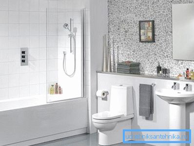 Baño con tubería oculta. Baño con tubería oculta.