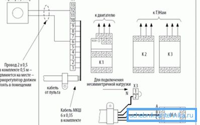 Circuito de control opcional para conectar equipos similares utilizando un termostato separado Circuito de control opcional para conectar equipos similares utilizando un termostato separado