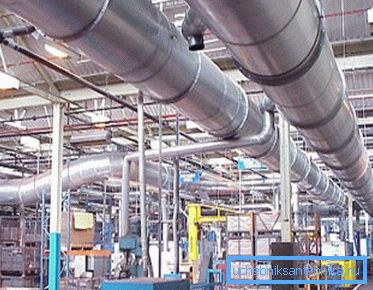 El sistema de ventilación se selecciona en función de las condiciones de producción.
