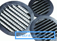 Rejillas de ventilación redondas de varios tamaños. Rejillas de ventilación redondas de varios tamaños.